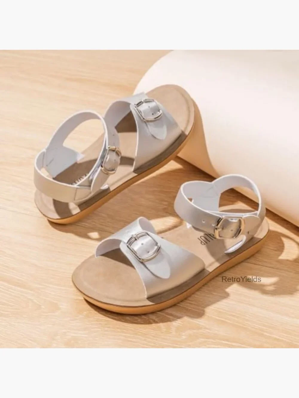 Toddler Sandals with Double Buckle - Adjustable, Lightweight, Non-Slip